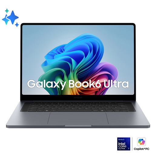 Image of Samsung Galaxy Book6 Ultra (16'', Ultra 7 356H, 32GB), Copilot+PC, NVIDIA® GeForce RTX™ 5060, Processore lntel® Core™ Ultra 7 356H, 1TB, Portatile, Batte