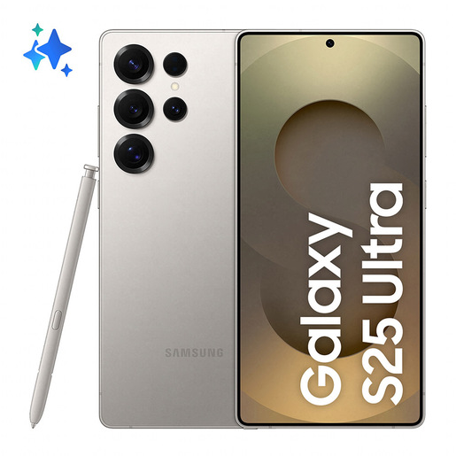 Image of Samsung Galaxy S25 Ultra Smartphone AI, Display 6.9'' QHD+ Dynamic AMOLED 2X, Fotocamera 200MP, RAM 12GB, 256GB, 5.000 mAh, Titanium Gray