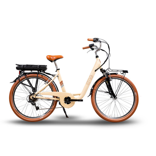EMG City bike vintage Shirley 250W, ruota da 26'', freni V-brake a/p, cambio Shimano RS-36, batteria ultra slim 10Ah