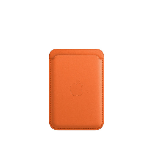 Image of Apple Portafoglio MagSafe in pelle per iPhone - Arancione