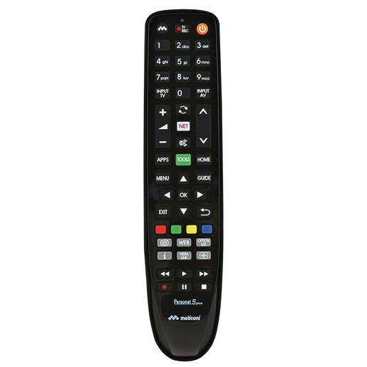 Image of Meliconi Gumbody Personal 5 plus telecomando IR Wireless TV Pulsanti