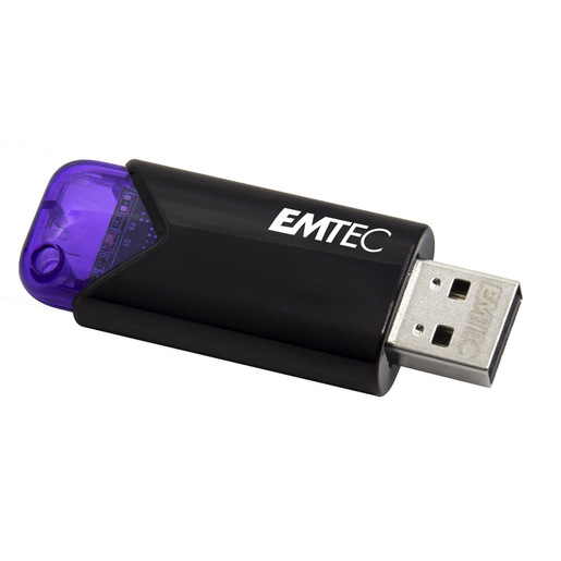 Image of Emtec Click Easy unità flash USB 128 GB USB tipo A 3.2 Gen 1 (3.1 Gen 1) Nero, Viola