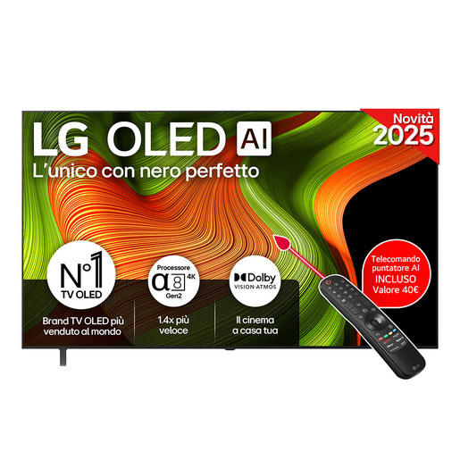 Image of LG OLED AI OLED77B56LA TV Serie B5 77'' 4K, ?8 Gen2, Dolby Vision, 20W, 4 HDMI con VRR 120Hz, G-Sync, Smart TV WebOS 25
