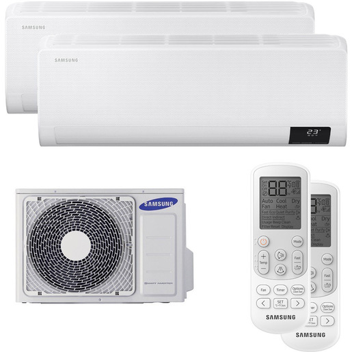 Samsung Dualsplit 9000+9000BTu Wind-Free Comfort Next AJ040TXJ2KGEU + 2x AR09TXFCAWKNEU condizionatore fisso