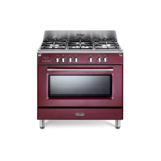 Image of De’Longhi MEM 965 RX ED cucina Elettrico Gas Bordeaux, Acciaio inox