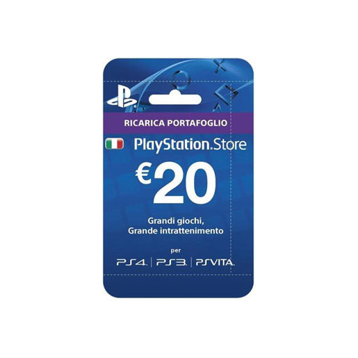 Image of Sony Playstation Live Cards Hang 20 Euro Videogioco Cartolina