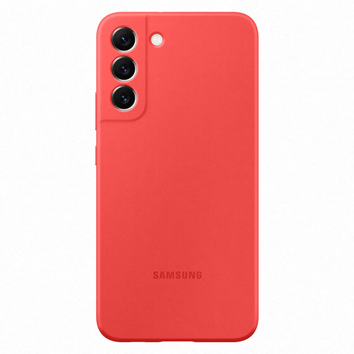 Image of Samsung Cover in Silicone per Galaxy S22+, Glow Red