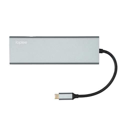 Image of IOPLEE IOPEXTHE7IN1DK609 hub di interfaccia USB tipo-C Grigio