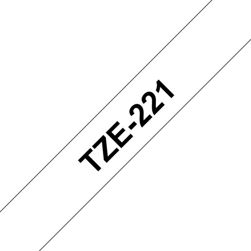 Image of Brother TZE-221 nastro per etichettatrice Nero su bianco