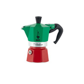 Bialetti 5650 Caffettiera Da Caffè Moka Express Colore Verde/Rosso/Bianco 1/2 Tazza 30 Ml