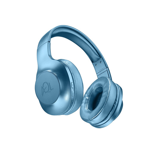 AQL Astros Universale Cuffie Bluetooth pump bass con microfono Blu