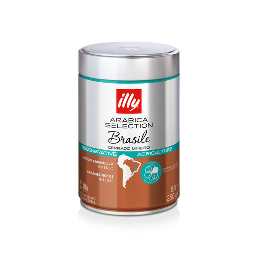 Image of Illy Barattolo da 250g di caffè macinato per Espresso ARABICA SELECTION BRASILE Cerrado Mineiro