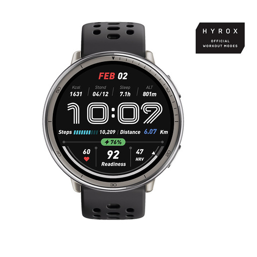 Image of Amazfit Active 2 Round smartwatch e orologio sportivo display AMOLED 5 sistemi satellitari & mappe offline BioTracker™ 6.0 PPG per dati precisi su sal