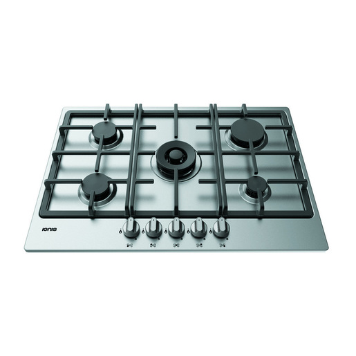 Image of Ignis THK 751 W/IX/N IT Acciaio inox Da incasso 75 cm Gas 5 Fornello(i)