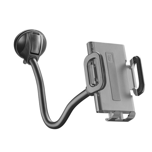 Image of Cellularline Hug Flexi XL - Universal Supporto smartphone da auto con fissaggio a ventosa