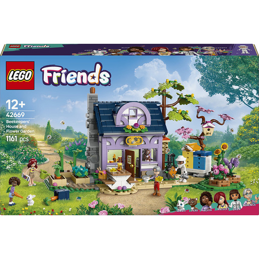 Image of LEGO Friends 42669 Casa degli Apicoltori e Giardino Fiorito, Giochi di Ruolo per 12+ con Animali, Personaggi e Cibo Giocattolo