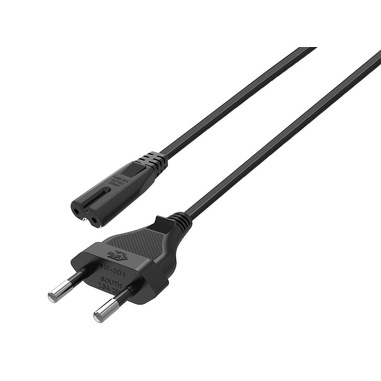Qoltec 51106 Caricabatterie USB + Type-C Per Dispositivi Mobili - Alimentatore 5V/1A, Nero, Con Cavo - 2