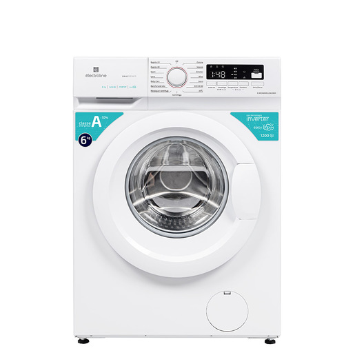 Electroline ELNFDAWM6120A10WH lavatrice Caricamento frontale 6 kg 1200 Giri/min Bianco