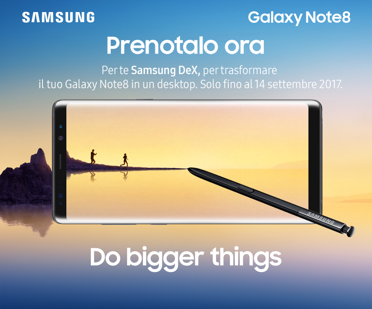 Scopri il nuovissimo Samsung Note8