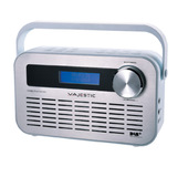New Majestic DAB-843W Radio Portatile Digitale Argento