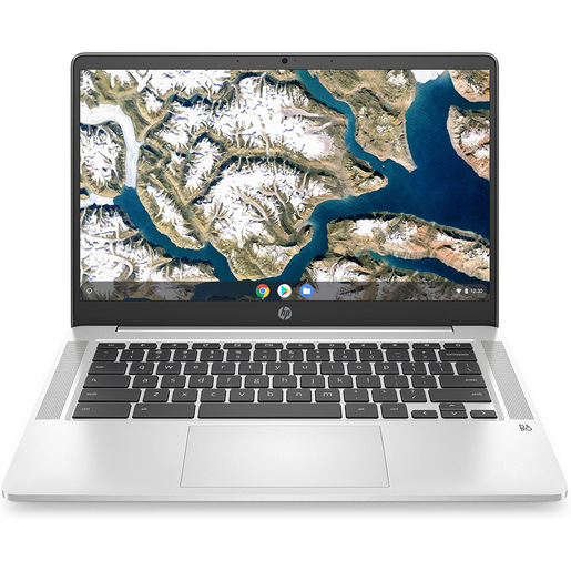 HP Chromebook 14a-na0073nl Intel Celeron N4120 35,6 cm (14'') Full HD 4 GB LPDDR4-SDRAM 64 GB eMMC Wi-Fi 5 (802.11ac) ChromeOS Argento