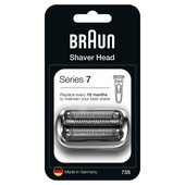 Braun Series 7 73S Testina di Ricambio Originale per Rasoio Elettrico Uomo - Argento - Compatibile con i Rasoi Series 7 (Nuova Generazione)-image
