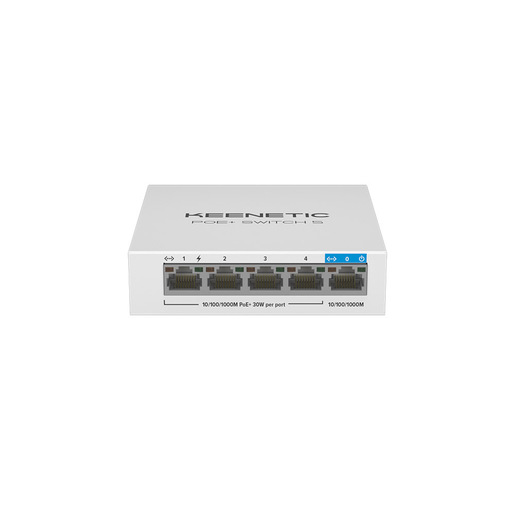 Image of Keenetic Switch 5 porte Gigabit con 4 porte PoE+ e 60W di potenza erogabile