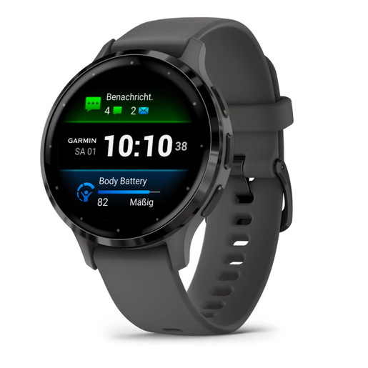 Garmin Venu 3S 3,05 cm (1.2'') AMOLED 41 mm Digitale 390 x 390 Pixel Touch screen Grigio Wi-Fi GPS (satellitare)