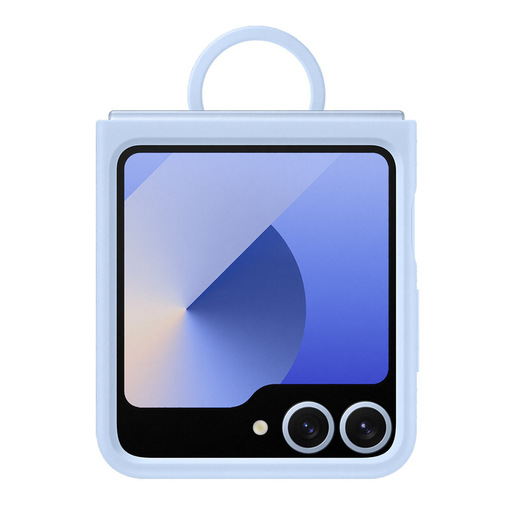 Image of Samsung Galaxy Z Flip6 Silicone Case with Ring Blu
