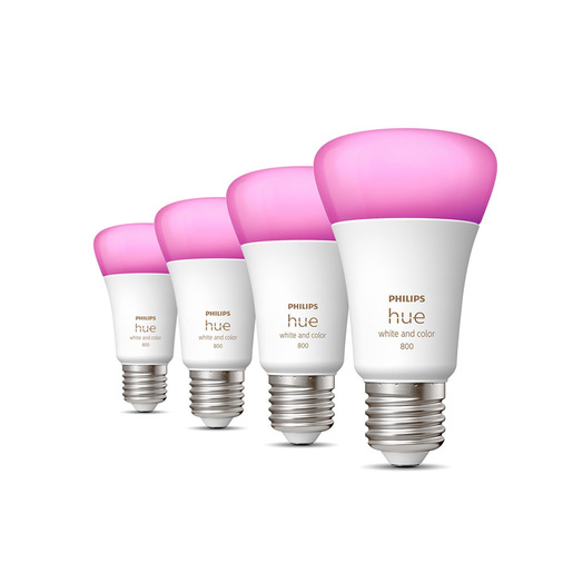 Image of Philips Hue White and Color ambiance 4 Lampadine Smart E27 60 W