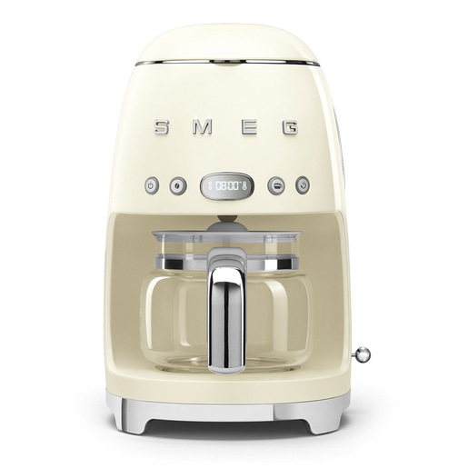 Image of Smeg Macchina da Caffè Filtro 50's Style – Panna LUCIDO – DCF02CREU