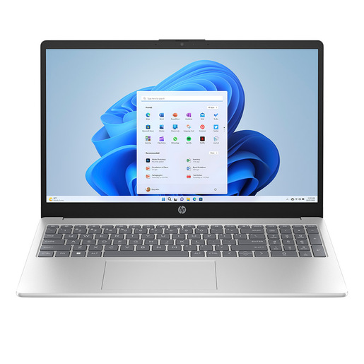 HP 15-fd0068nl Intel® Core™ i5 i5-1235U Computer portatile 39,6 cm (15.6'') Full HD 16 GB DDR4-SDRAM 512 GB SSD Wi-Fi 6 (802.11ax) Windows 11 Home Argent
