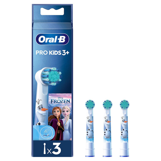 Image of Oral-B Testine Di Ricambio Pro Kids Con Disney Frozen, 3 Testine