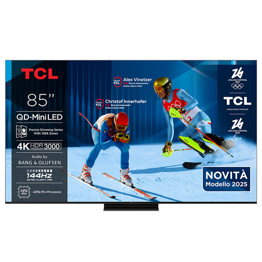 Image of TCL Serie Smart TV QD-MiniLED 4K 85'' 85C7K, 144Hz, audio B&O, Dolby Vision IQ & Atmos, Google TV