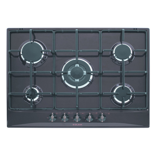 Image of Glem Gas GT755AN piano cottura Antracite Da incasso 70 cm 5 Fornello(i)