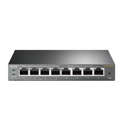 Image of TP-Link TL-SG108PE Gestito L2 Gigabit Ethernet (10/100/1000) Supporto Power over Ethernet (PoE) Nero