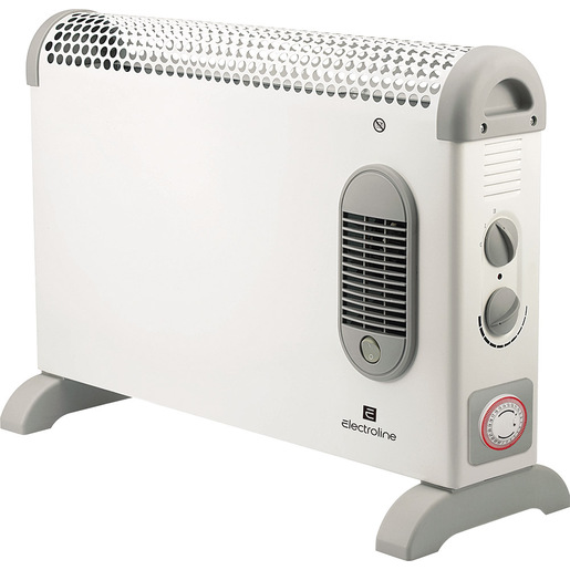 Image of Electroline CHE205VT stufetta elettrica Interno Grigio, Bianco 1800 W Radiatore