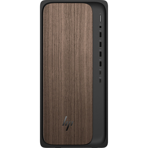 HP OmniDesk AI M03-0019nl PC Intel Core Ultra 5 225 16 GB DDR5-SDRAM 512 GB SSD Windows 11 Home Tower AI PC Nero, Legno