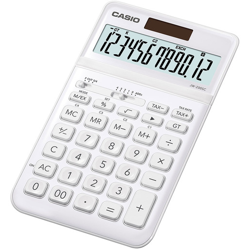 Image of        Casio JW-200SC calcolatrice Desktop Calcolatrice di base Bianco