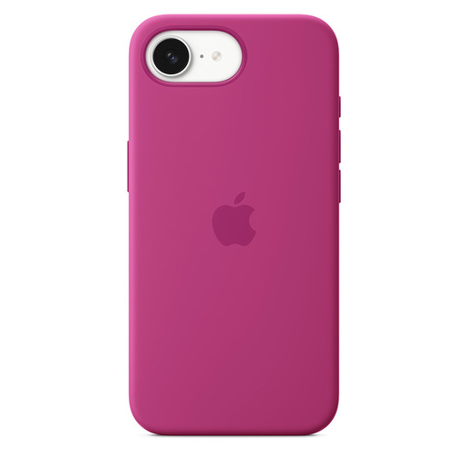 Image of Apple Custodia in silicone per iPhone 16e - Fucsia