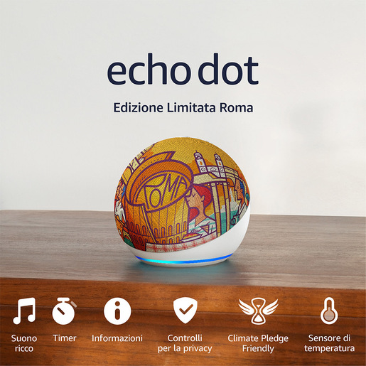 Image of Amazon Echo Dot Edizione limitata Roma