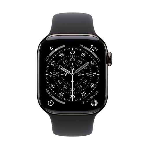 Apple Cinturino Sport nero (42 mm) - M/L