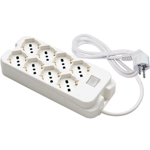 Image of FANTON 47440 prolunghe e multiple 1,5 m 8 presa(e) AC Interno Bianco
