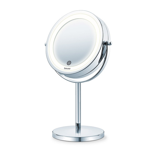 Image of Beurer BS 55 Specchio Cosmetico Illuminato con Doppia Superfice Riflettente, Normale e Ingrandimento 7x