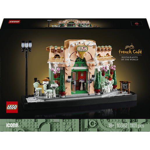 Image of LEGO ICONS 10362 Café Francese - Kit Modellismo Fai da Te per Adulti da Collezione, Idea Regalo Creativa per Donna o Uomo