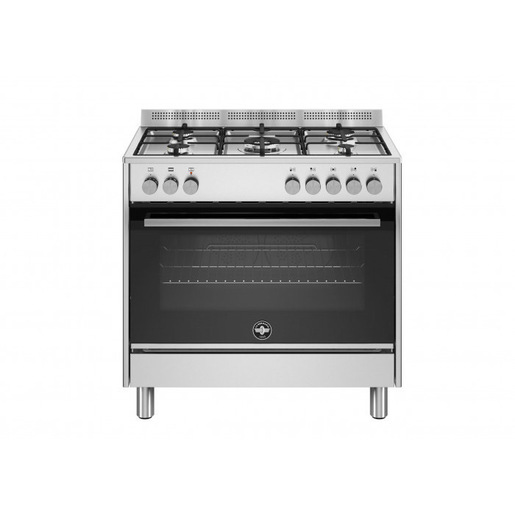 Bertazzoni La Germania Futura FTR965EXV/24 cucina Elettrico Gas Nero, Acciaio inox