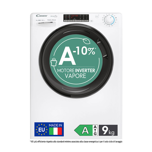 Image of Candy Smart Pro Inverter CSO496TMB6-S lavatrice Caricamento frontale 9 kg 1400 Giri/min Bianco