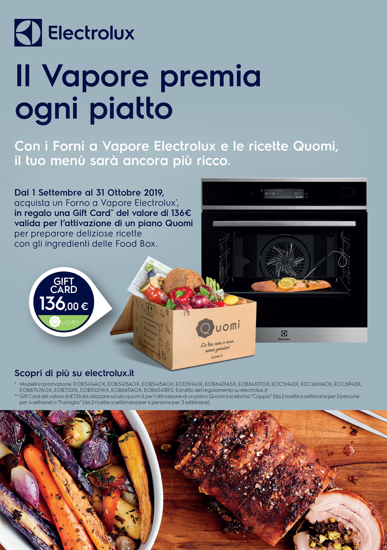 Electrolux Promo Forni a Vapore