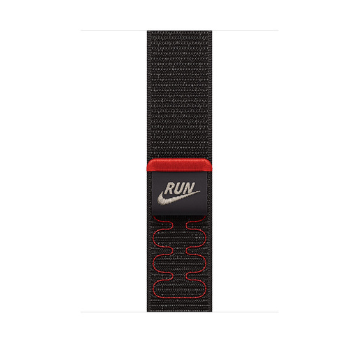Image of Apple Nike Sport Loop Band Nero Nylon, Poliestere riciclato, Spandex