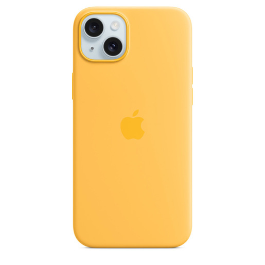 Image of Apple Custodia MagSafe in silicone per iPhone 15 Plus - Sole